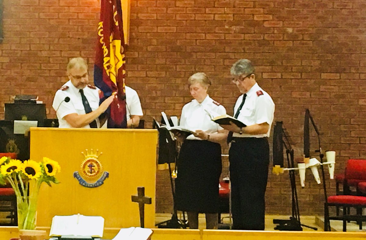 The induction of our new officers Majors Susan &amp; Amaro Pereira.