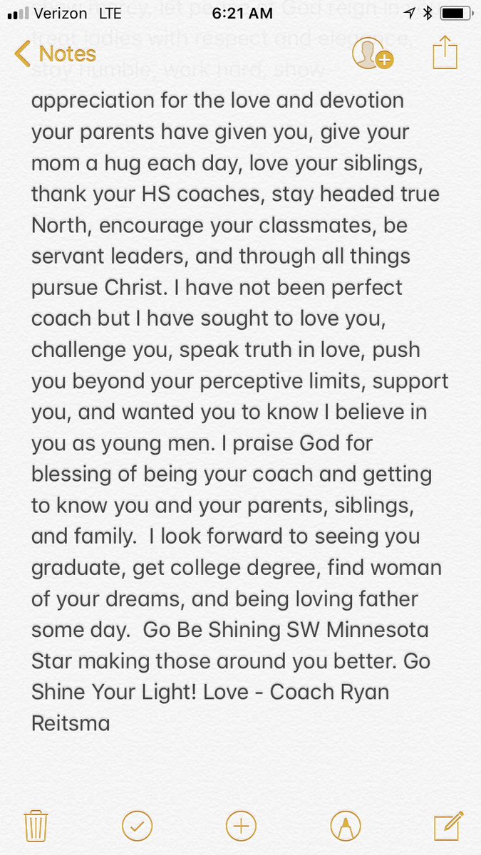 Thankful for journey of coaching Collin and his 2019 SW Minnesota Stars teammates. Special tribute to these guys who I will always remember coaching. Looking forward to continue to do life with you and staying connected. #StarsFam #A01
