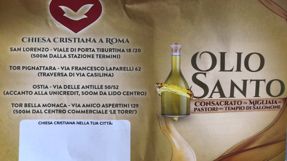 elisabetta_none's tweet photo. Ma siamo nel medioevo? Cosa non si fa per i soldi. Pagate i dottori, non i preti. #comunitacristianadss #nonsiguarisceconloliosanto https://t.co/Ee69DejV3s