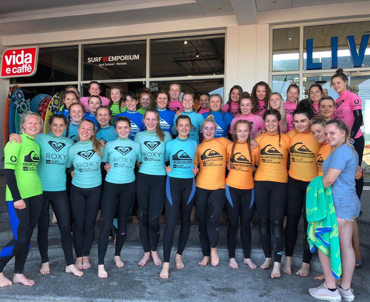SurfEmporium's tweet photo. Stoked to welcome another sports team all the way from Kings School Worcester in the UK for a group surf lesson! ππΌββοΈπ¬π§ππΌ #surfemporium #learn2surf #tourgroup #touristattraction #edwindoran #sportstours #UK #surfschool #surfergirl #surferscorner #muizenberg #capetown https://t.co/M4i2v4kfS4