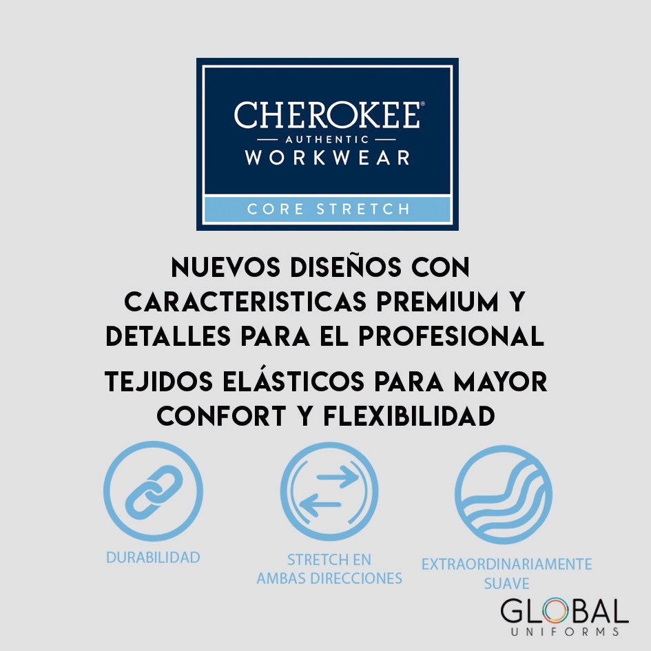 globaluniforms's tweet photo. Nuestra línea Workwear CORE STRETCH máxima flexibilidad y comodidad. Con 20% más de algodón y spandex obtienes más suavidad al tacto. Resistentes y de fácil cuidado!
#Cherokeeuniformes #uniformes #uniformesmedicos #medicos #doctores #odontologia #cirugia #clinica #veterinaria https://t.co/azNDcjvDvx