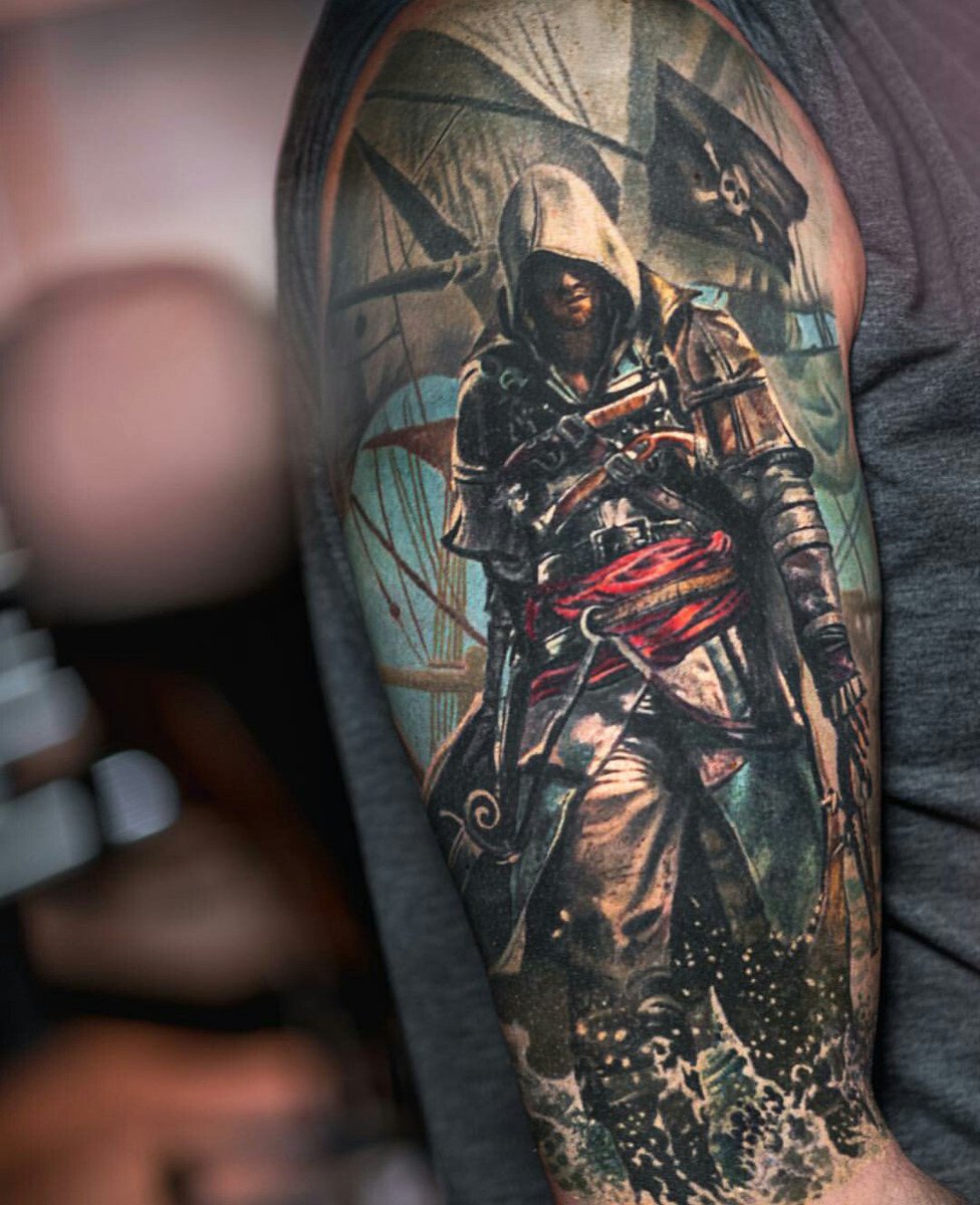 Edward Kenway Assassins Creed Black Flag Tattoo by davewoody on DeviantArt