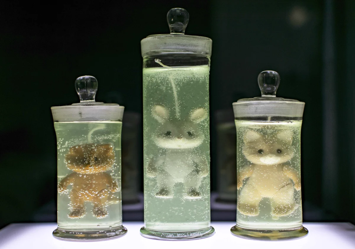 まんまホルマリン漬けｗシルバニアファミリーを使ったアロマキャンドルｗｗｗ