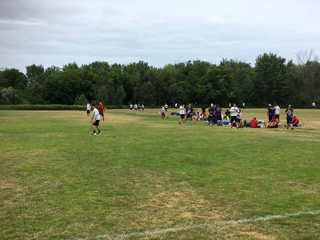 Madhouse back at work. Its going to rain so updates will be sporadic. First up <a href="/NSOMultimate/">NSOM Ultimate</a> CUC for day 2 <a href="/rcultimate/">Red Circus Ultimate</a> <a href="/halifaxultimate/">Halifax Ultimate</a> <a href="/saltyultimate/">Salty Ultimate</a> <a href="/AnchorUltimate/">Anchor Ultimate</a> <a href="/ocua/">OCUA</a> #NoBorders2018