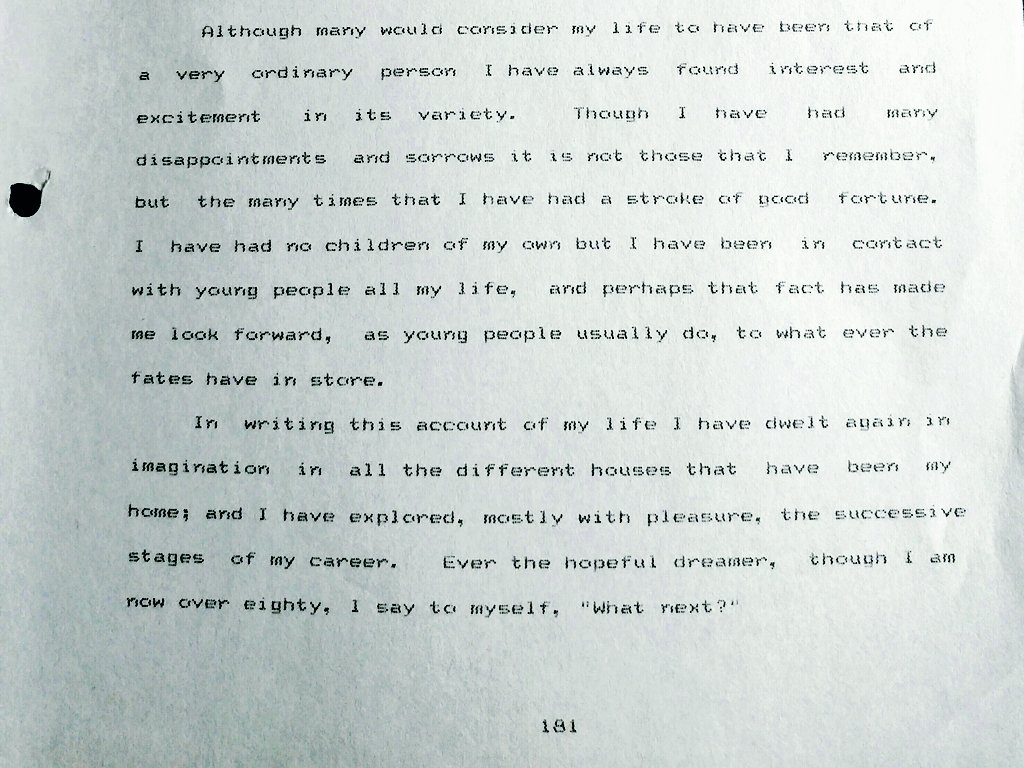 amyleeson's tweet image. I've been reading the memoirs of my Great Great Aunt who spent years of her life writing them, and the ending is so lovely