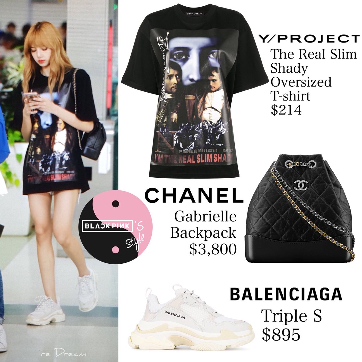 blackpink oversized t shirt