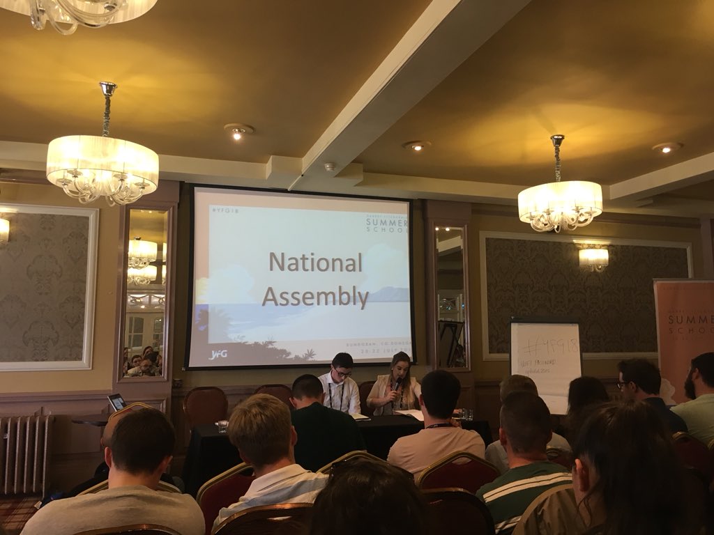 yfg's tweet photo. National Assembly is currently underway #YFG18 https://t.co/4UxqWLeZll