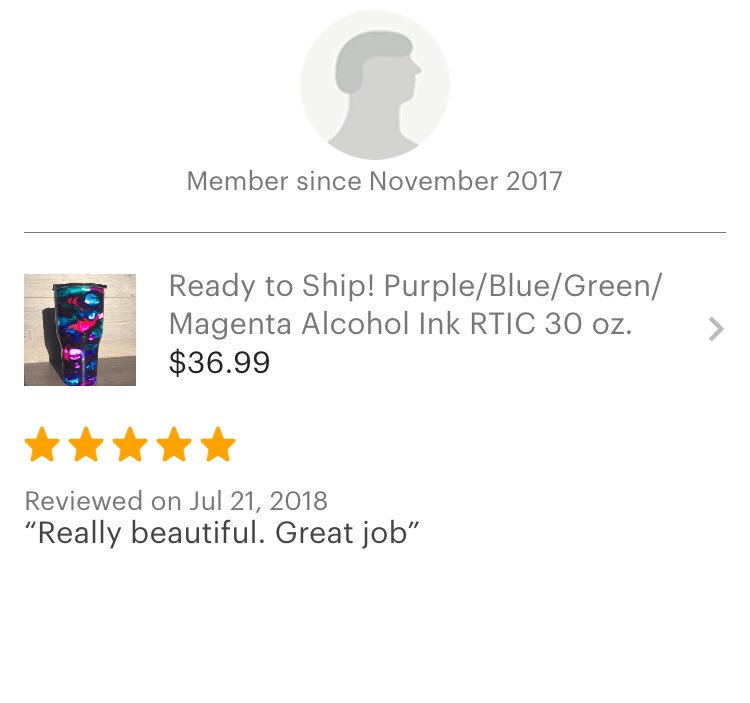 VicsPowderMugs's tweet photo. Thank you! We are so glad that you love it! 🙏😁 #etsyreview #awesomecustomers #alcoholink #rtictumbler #etsystore https://t.co/NepgAyAKAR