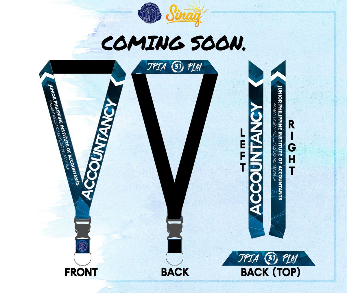 jpia_plm's tweet photo. How about we doll things up with this year's lanyard โ fabricated with high-class design, so the next time you'll walk on the hallways of the university, you'll walk proudly with style, class and confidence.
Watch out. Coming soon. ๐
#KeepTheFireBurningBlue
#OneAtThirtyOne https://t.co/osr3clCCZ5