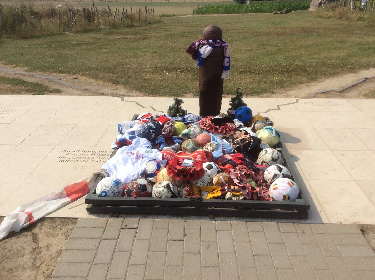 Christmas Truce Memorial near Plugstreet Wood