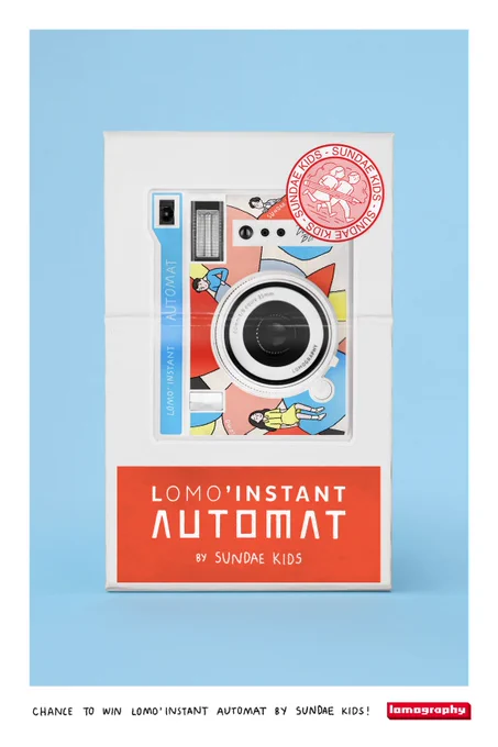 Lomography Thailand &amp; Sundae Kids Giveaway!

ผู้โชคดีจะได้รับ :
- กล้อง Lomo'Instant Automat limited edition by Sundae Kids
- ภาพ Artwork Comic
จำนวน 1 รางวัล (กล้องและ Artwork ทำขึ้นพิเศษ มีเพียงชิ้นเดียวเท่านั้น)

ดูกติกาการร่วมสนุกได้ที่ :
https://t.co/TuIq3t2TJC 