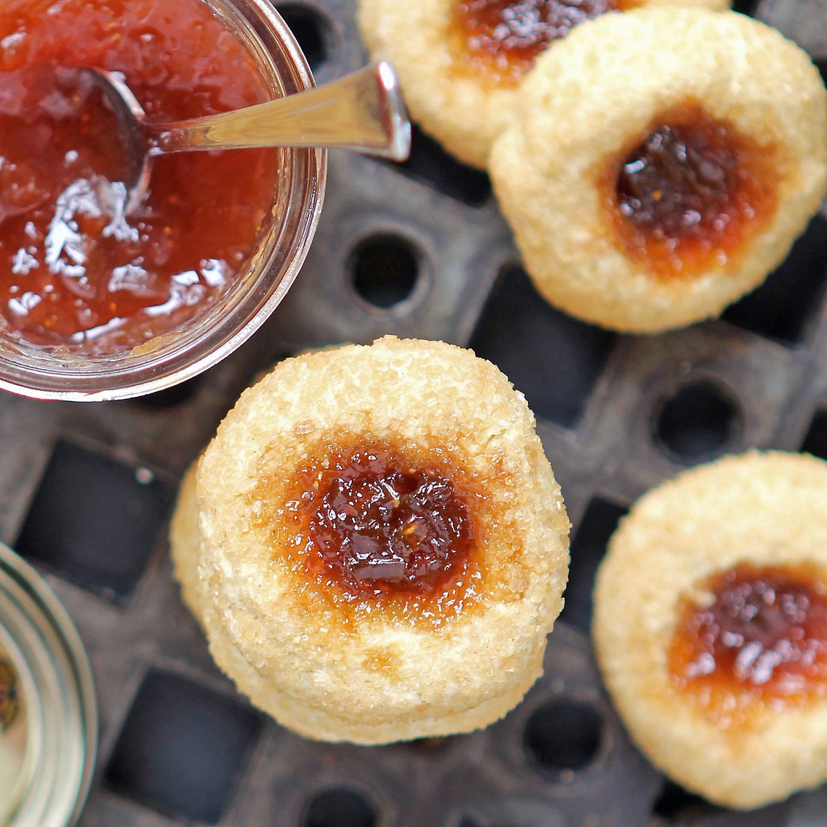 GFAlchemist1's tweet photo. I made the most delicious #glutenfree Jammy THUMBPRINT COOKIES. They are too good to keep to myself. Find the recipe at https://t.co/QsoVtgsHqF #brilliantblogposts @HonestMum #cookonceeattwice @Corinathecook #CookBlogShare @MonikasRecipes #FiestaFriday @angie_fiesta https://t.co/YrEUPaVT0B