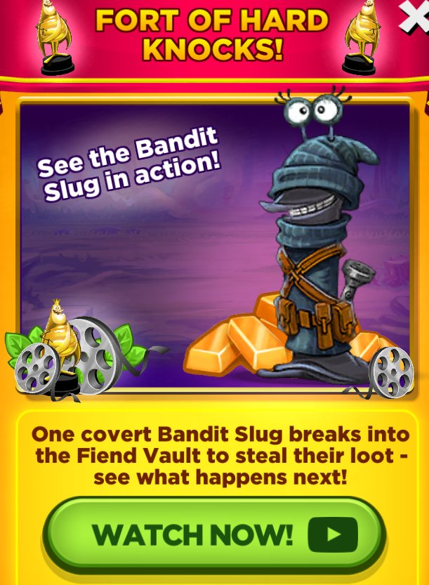 tinamcbride5's tweet photo. The Bandit Slug stole my heart in @bestfiends new animated short, #FortofHardKnocks! WATCH IT NOW (but mind your valuables)! https://t.co/MfTvBD6xZa