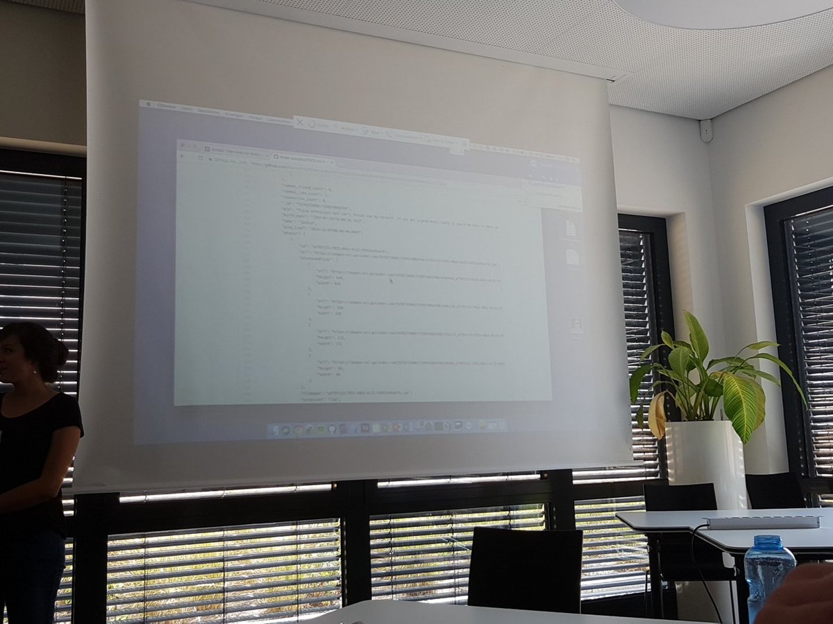dohack_io's tweet photo. Team "TinderAutopilot" presenting their idea about leaning back when using #Tinder and letting the #autopilot do the work :) @adessoAG #DoHack2018 https://t.co/9Q4YCVTgL5
