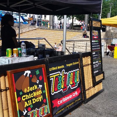 RedfestBristol's tweet photo. To celebrate the addition of the Food Village for Redfest this year, we'll be counting down to the festival by announcing a stall a day from here on in! We'll kick things off with the Caribbean street food goodness of @TastyRagga ! #foodvillage #streetfood #redfest2018 https://t.co/8lRbJiuwxR