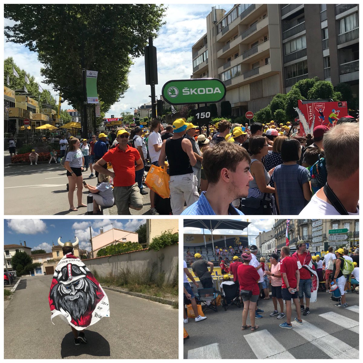 MartinLethan's tweet photo. Vikingerne er nu i Carcassonne til dagens etapeafslutning af Tour De France
#letour #tourtv2 #dktour https://t.co/yL5rBsAaLD