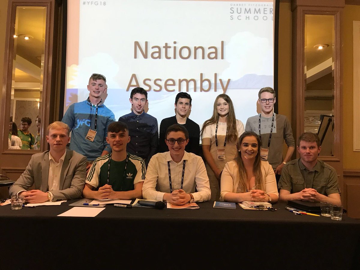 yfg's tweet photo. That’s a wrap! Many thanks to everyone who attended this year’s Garret Fitzgerald Summer School. It was a fantastic weekend and we hope everyone enjoyed it. #YFG18 https://t.co/Lw6HFC6ZpT