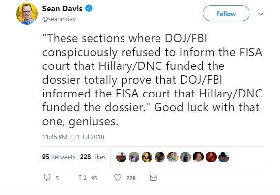 TheChrisSuprun's tweet image. Can someone help out on @carterwpage #FISAMemo?
I thought #WhoFundsTheFederalist there was &quot;no proof&quot; of Russian collusion. ow @FDRLST is happy to admit collusion, but is again crying about dossier funding.

#Путинсутенер 
#PutinPimp 
#POTUSPimp 
#TrumpRussia 
#TRUMPTRE45ON