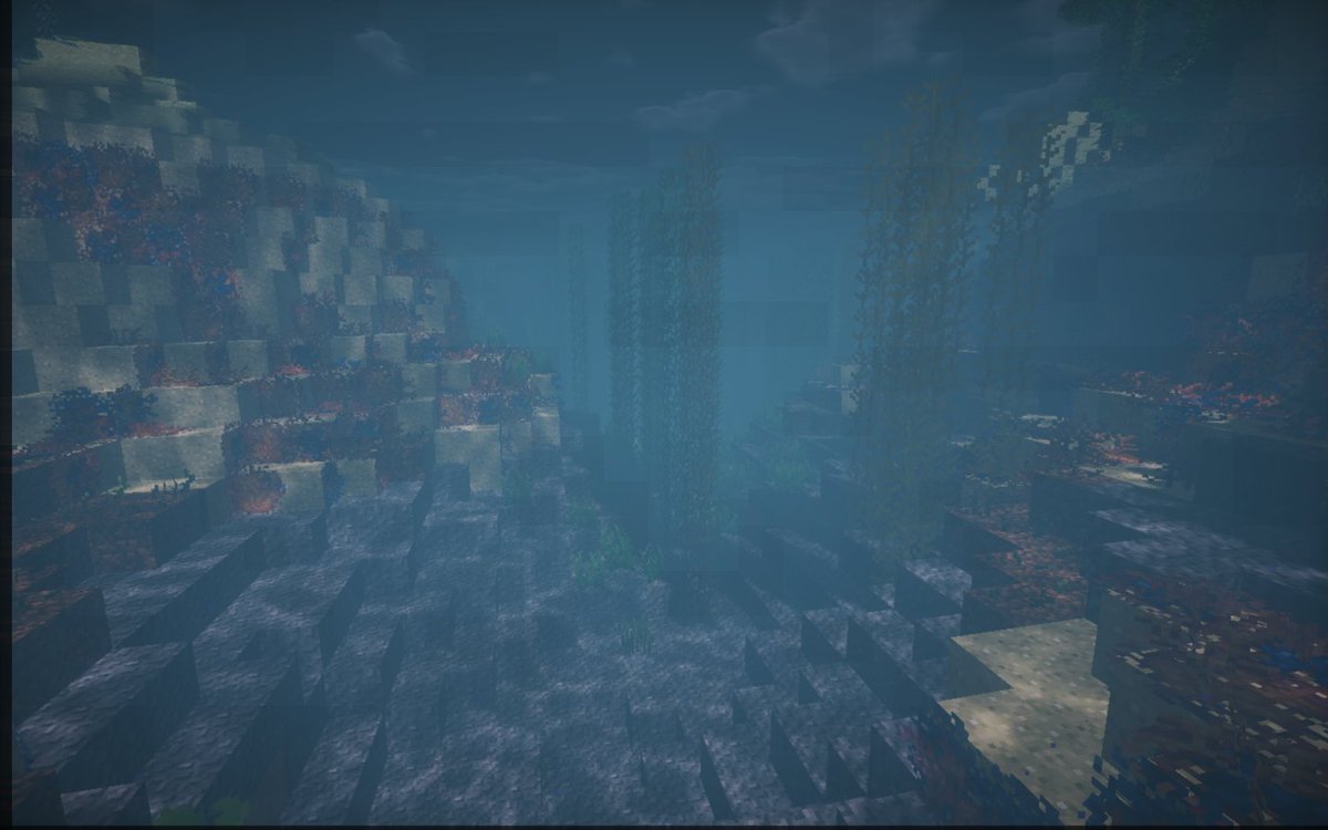 Triliton's tweet image. Hows this for underwater? 1.13 should work fine with my shaders as is. #Minecraft #glsl #Myshaders #My V.8