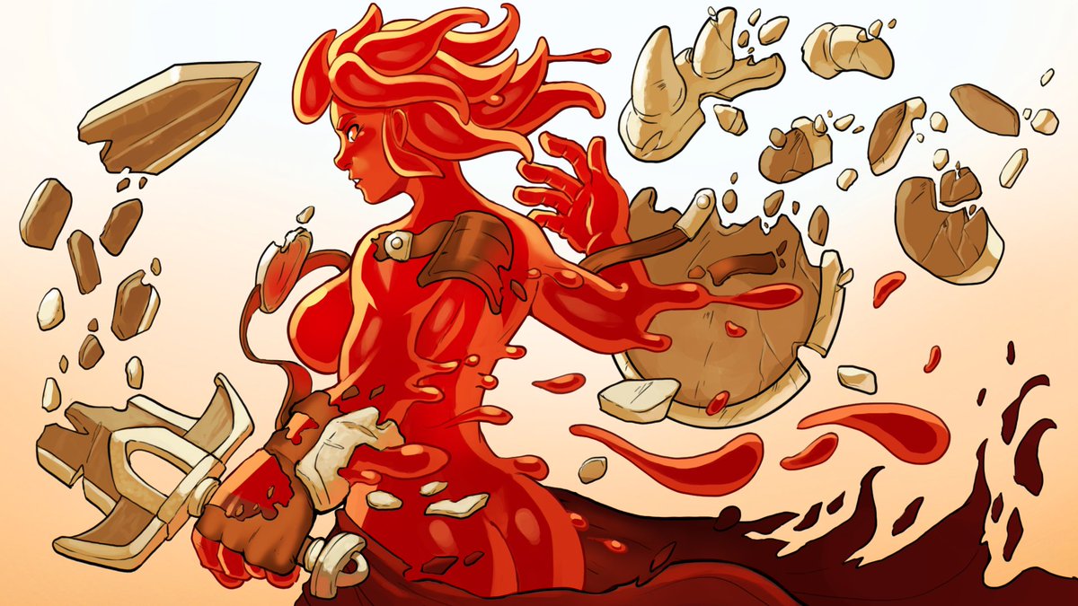CeeHaz's tweet photo. Finished up that banner I was working on. Was a blast working on another drawing of Elora.
#monstergirl #fantasy #illustration https://t.co/qhEEMeYImd