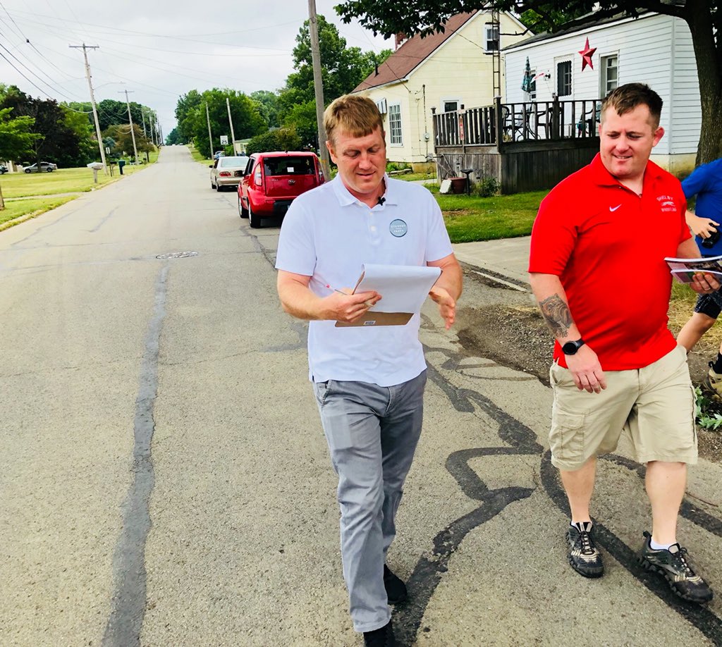 Team_Harbaugh's tweet photo. Every day is a #DayOfAction. Every day is a chance to listen to your neighbors about the issues that matter most to them. #RunWithHonor @lanewinters81 # https://t.co/uxbWmFhMQg