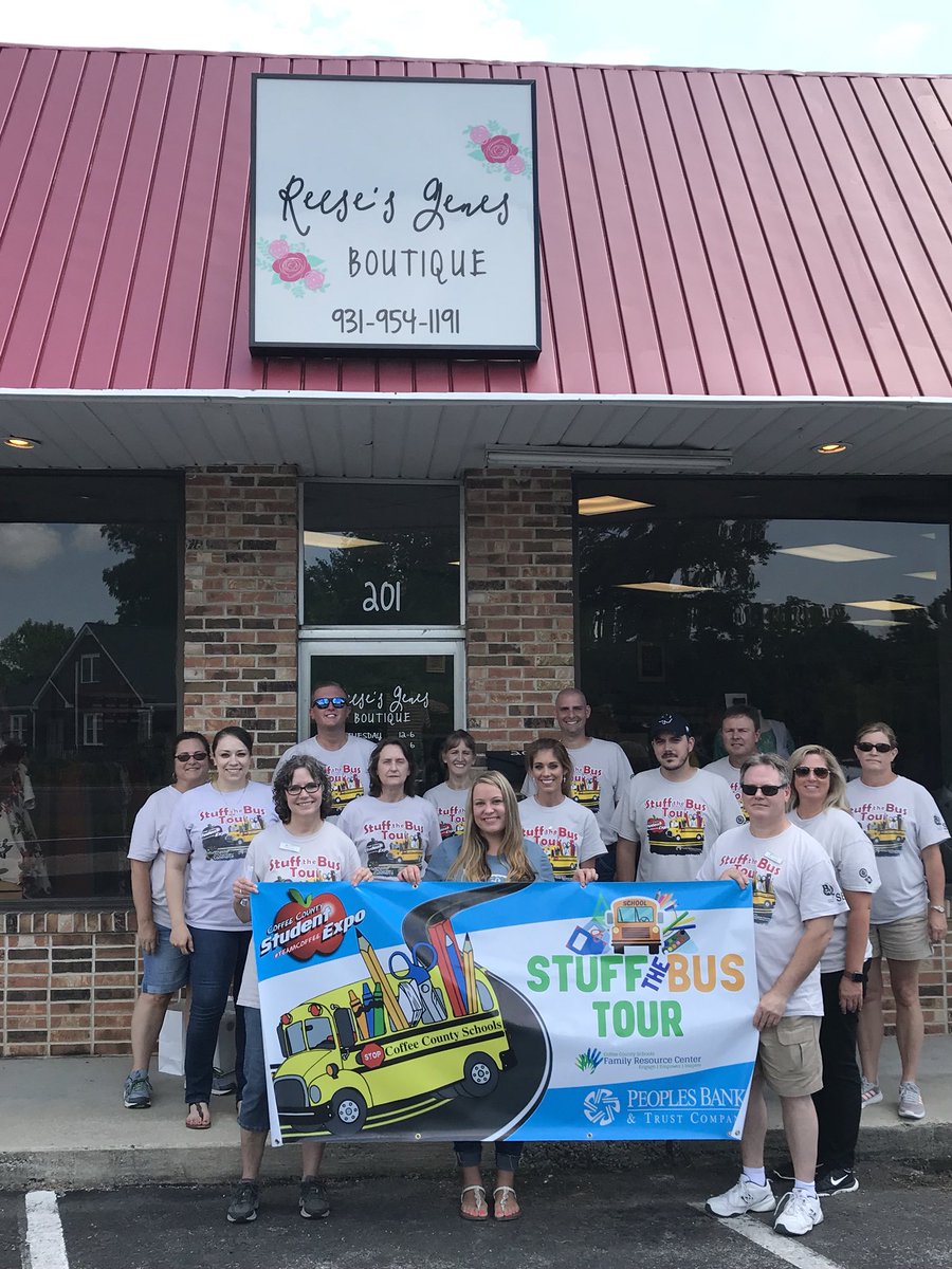 Taylor_Rayfield's tweet photo. A few of the many stops on our 2nd Annual Stuff the Bus Tour! Love our community! Appreciate all the #TeamCoffee folks who joined in on the day!! https://t.co/TiVsxYRILP