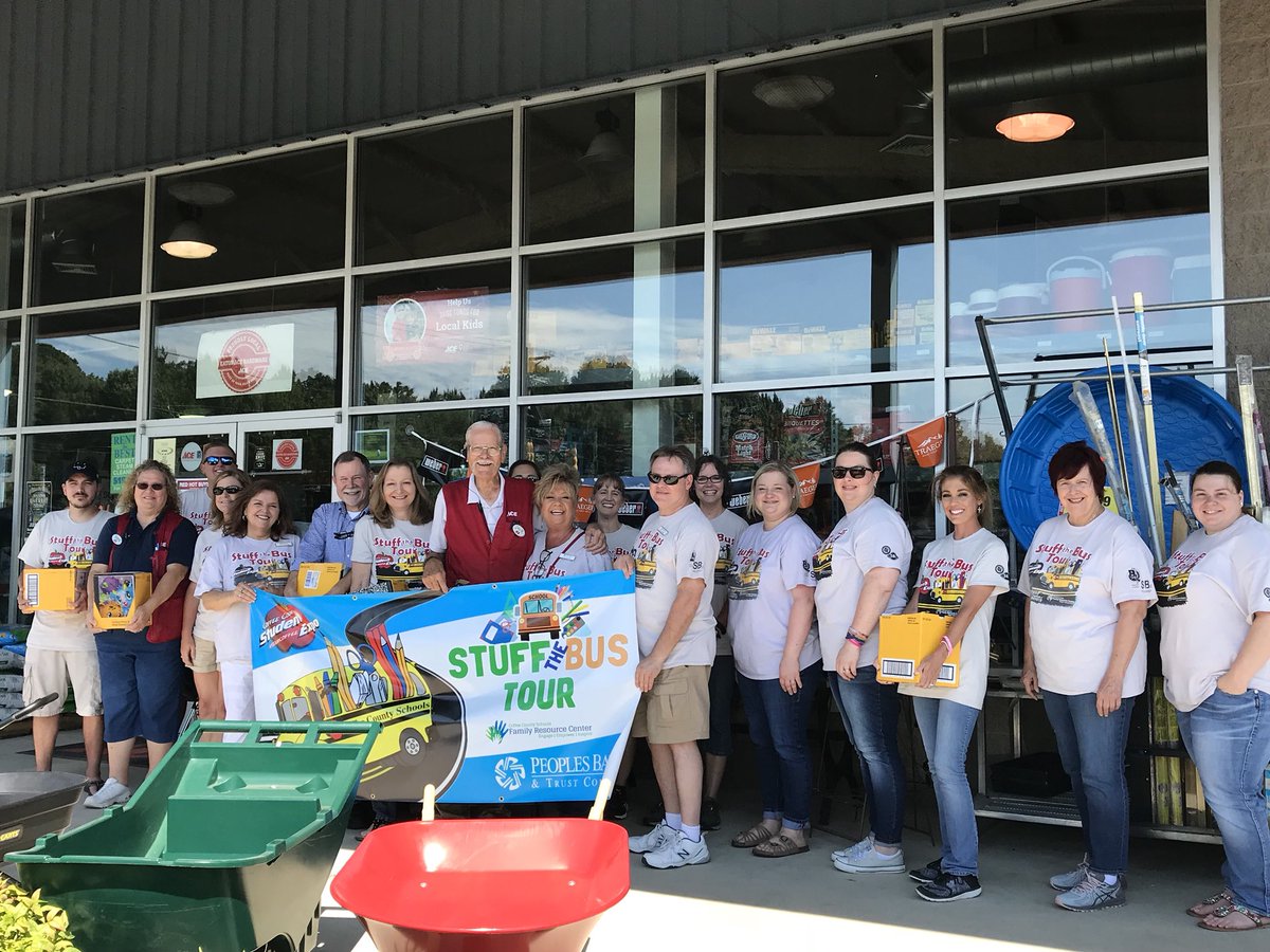 Taylor_Rayfield's tweet photo. A few of the many stops on our 2nd Annual Stuff the Bus Tour! Love our community! Appreciate all the #TeamCoffee folks who joined in on the day!! https://t.co/TiVsxYRILP