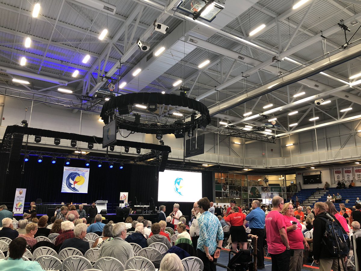 RevBobF's tweet photo. #gc43 Getting ready for opening worship! Join us online or in perso. As we kick things off UCC style. #bcgc43 https://t.co/970cKmwPr4