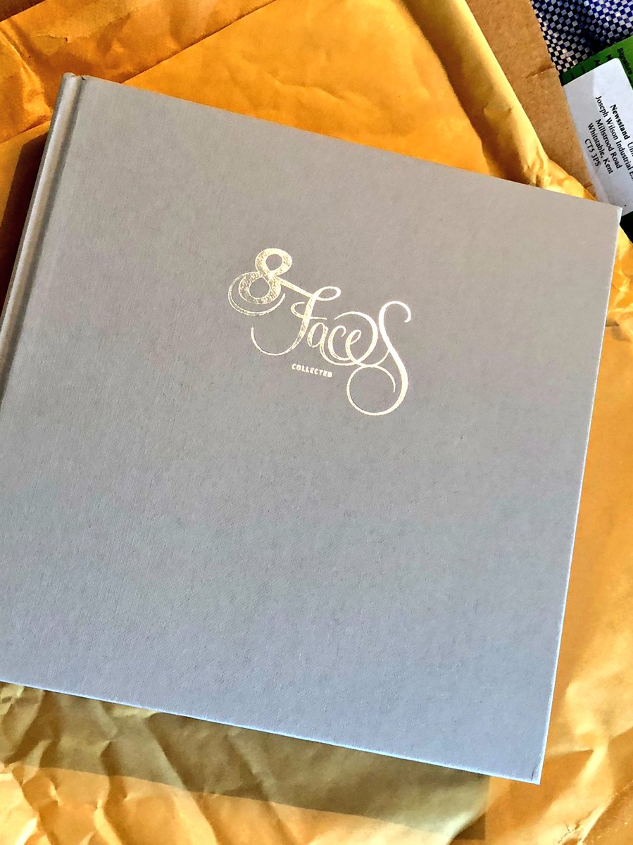 coffeepunk's tweet image. Was quite surprised when the clerk handed me a big blue bag from the Royal Mail when I went to pick up a package of unknown content. Super pleased with the book @8faces #surprise #typography #8faces