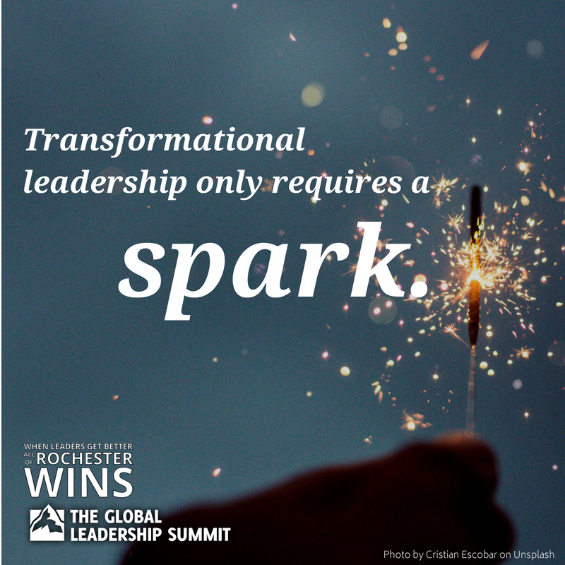 TheLHInstitute's tweet photo. Spark your leadership! Getting better as a leader demands intentionality. Whether you lead an international corporation, a  start-up, a non-profit, or a family, other people depend on your leadership. Join us! https://t.co/cN1lpziRkA #GlobalLeadershipSummit2018 #RochesterWins https://t.co/gHFvyZRmuk