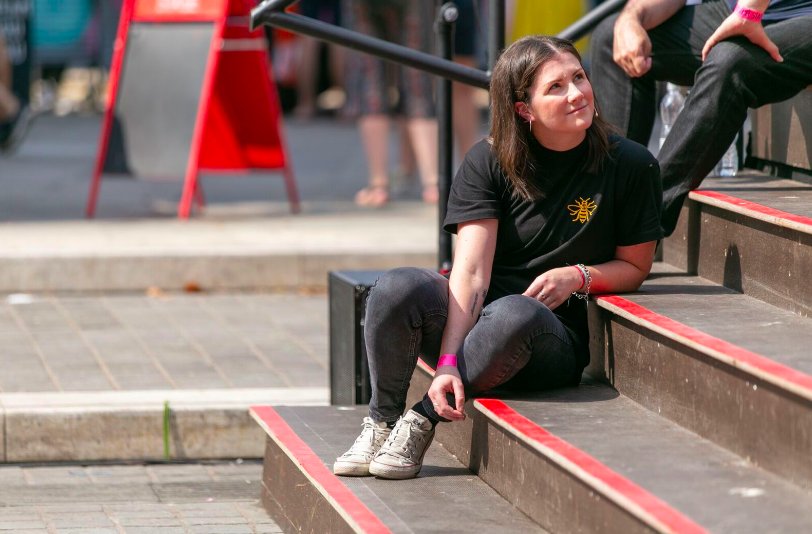 HOME_mcr's tweet photo. From Levenshulme to Little Hulton, up next @monkeywood present 19 teeny tiny plays about Manchester and it's people. Are you ready @NationalTheatre's #RiverStage? Photos from @CamSlates https://t.co/fmcpLP0rx5