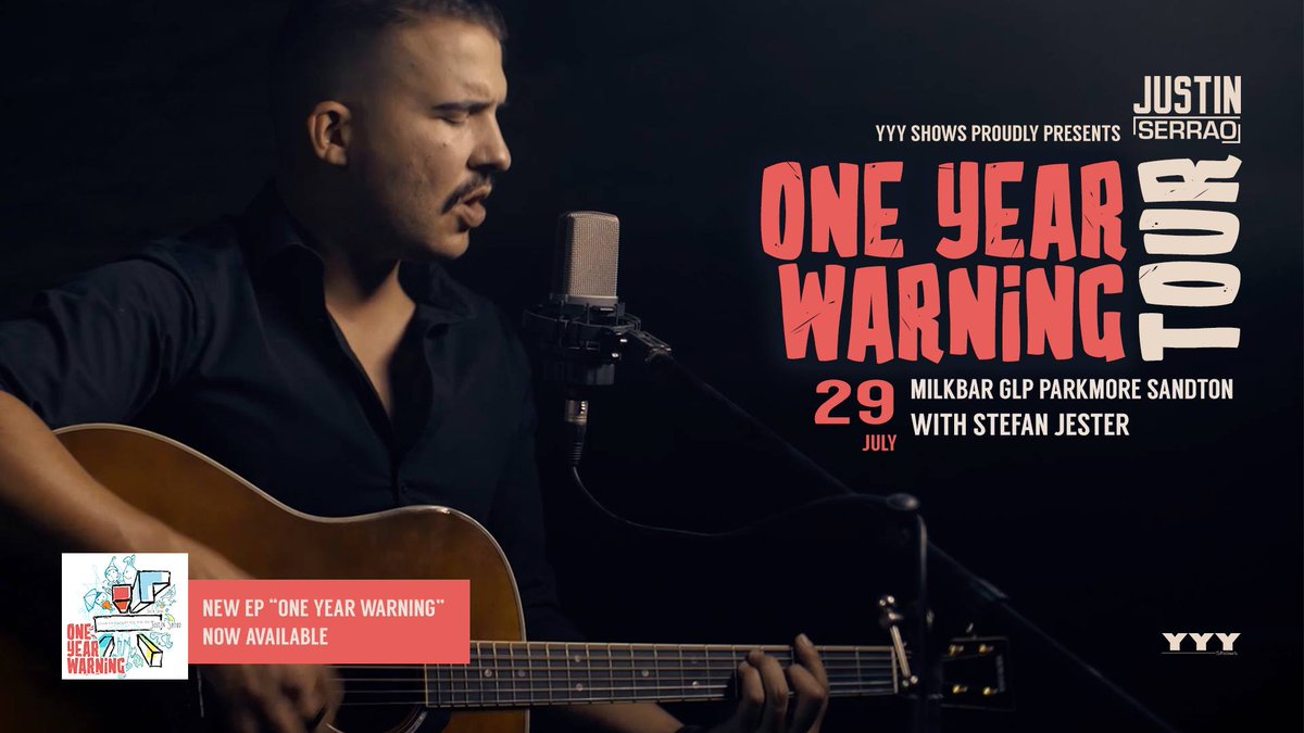 Coming up on 29 July, don't miss <a href="/JustinSerrao/">JUSTIN SERRAO</a> live at Milk Bar George Lea Park as he shares songs from his new EP, One Year Warning.
