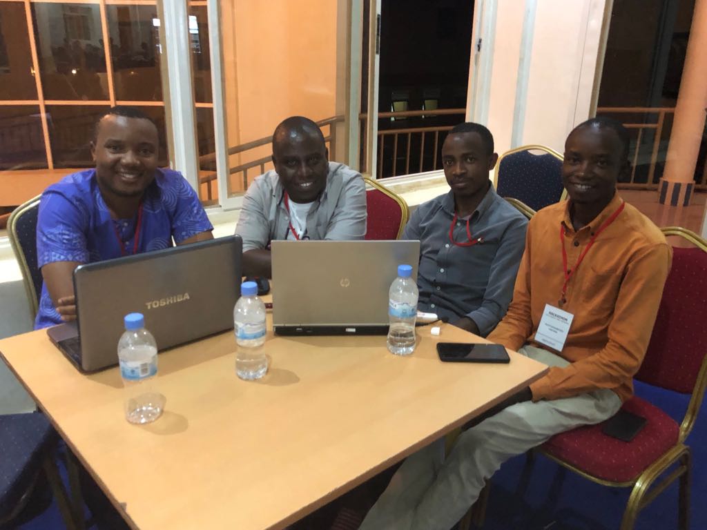 ImpactHubKigali's tweet photo. Team Fortuna at #hackathon4climate. Looking good guys. @UNDP_Rwanda @MeteoRwanda @NOREPSinno https://t.co/BFdOLubo27