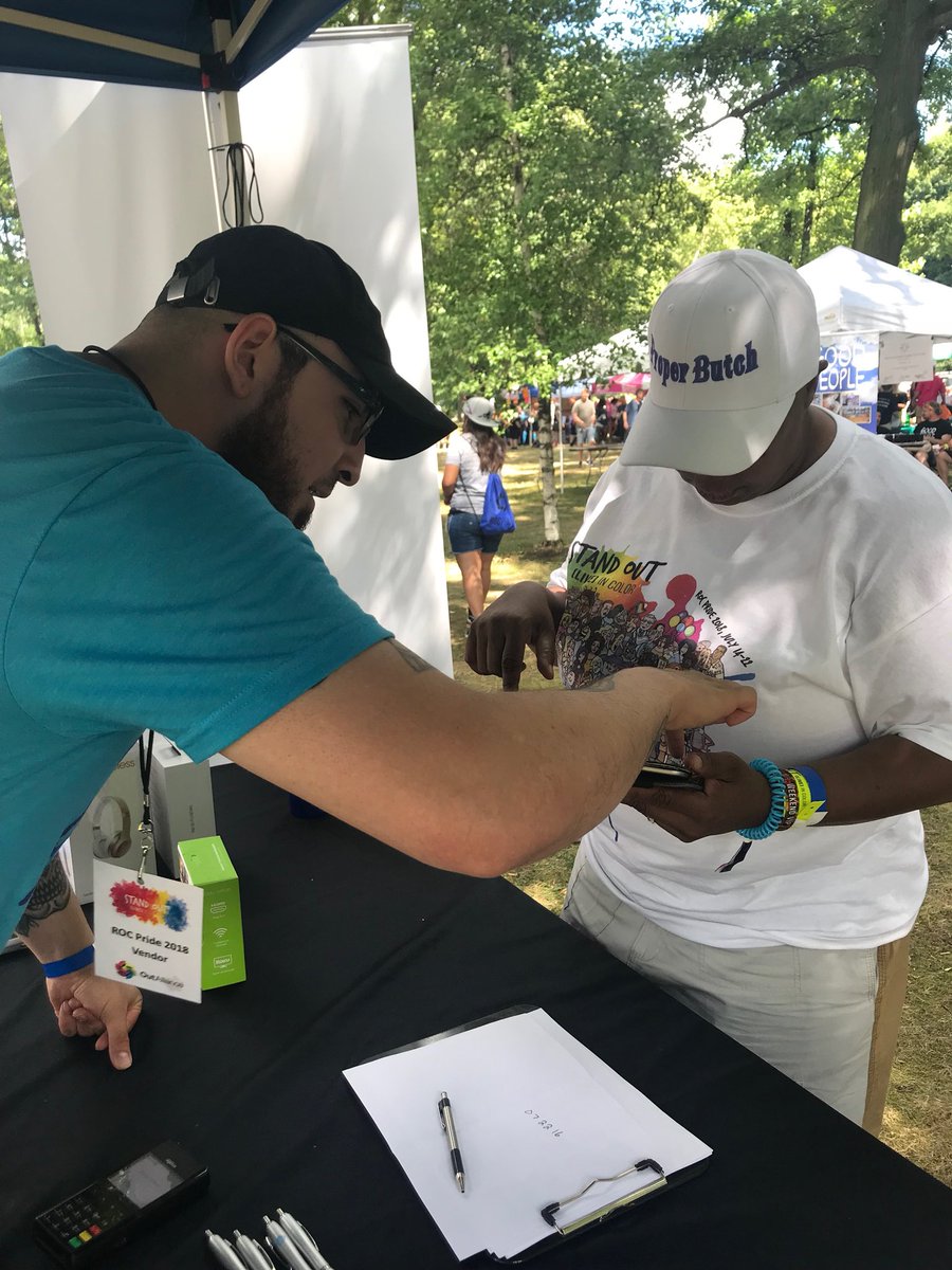 Crushing it at pride fest in Rochester with my peers Nina and <a href="/AmarisPorrata/">Amaris Porrata/Client Solutions Executive S1</a> #yourthing #att