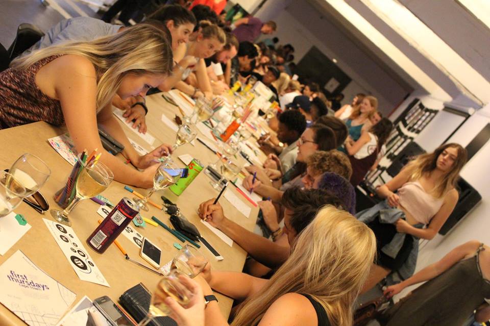 1000DrawingsSA's tweet photo. #TBT to one of our last doodle session. #DoodleForChange #1000drawings https://t.co/VDMTKqzjAJ