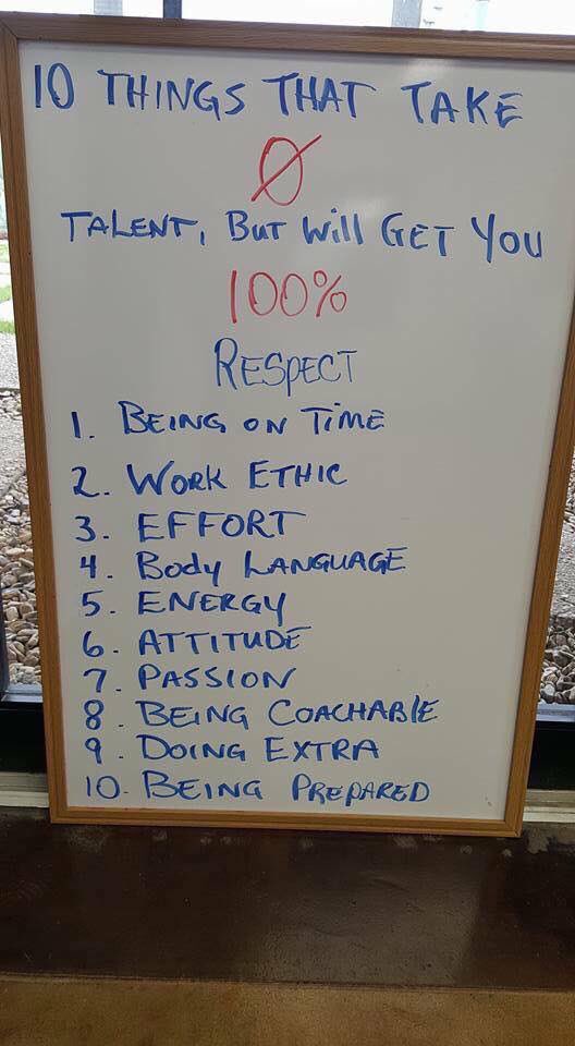 JoshDaspit's tweet photo. 10 things that take 0 talent but will get you respect... https://t.co/8g58O38fm2
