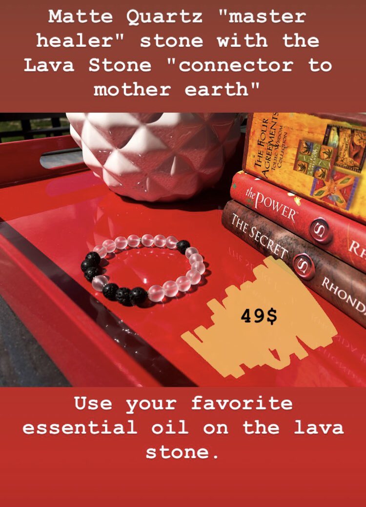 StudioBirch's tweet photo. Matte Quartz &amp; Lava Stone. 49$ 
#masterhealer #connectormotherearth ☀️🌿
Use your favorite essential oil on the lava stone. 🙏💎#thesecret #thepower xo ❤️#soulfulsunday https://t.co/k7S7o43hc2