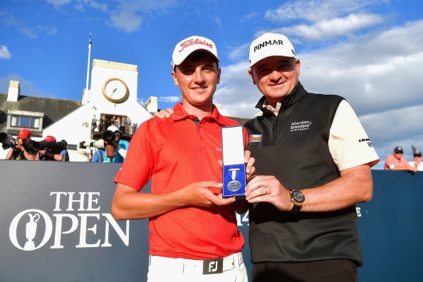 PaulLawriegolf's tweet photo. Incredibly proud @samlockegolf @TheOpen this week but it's only the start #silvermedal https://t.co/g7lVpq1nOp