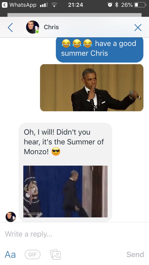 JessicaCrook14's tweet photo. Wow made a new bff on the @monzo support chat. 10/10 would recommend monzo, the use of memes is outstanding https://t.co/YPhLMyVt3r
