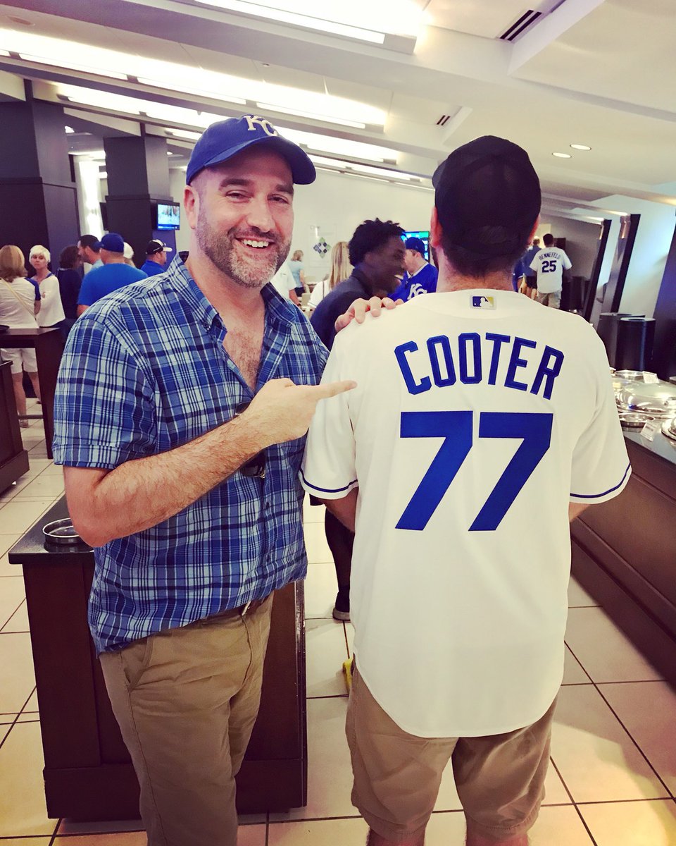 gregrazer's tweet photo. Childhood home on the left....a man’s last name on the right. Just another night at a Royals game! #CooterMO https://t.co/c87Dhto7H1