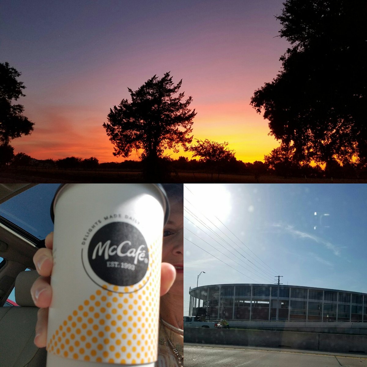 PattiFo061802's tweet photo. Traveling to #BringHopeAfterBrainInjury...and soaked up a gorgeous sunset along w/some nice mornings java beyond McLaine Stadium in the sunshine...#Psalm143v8 #LeanintotheMoment #Persevere https://t.co/CKysUodjr3