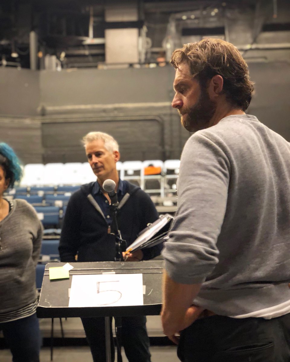 ColinHanlon's tweet photo. Acting is very serious. #geoffreynauffts #pht18 📷 @cjHANKE @jonathabrooke @Powerhouse_THTR https://t.co/hzFb9qx6Qy