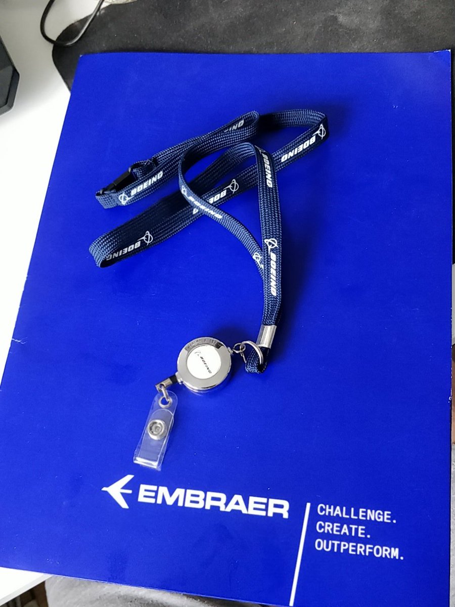 To thank everyone for their support during #FIA18, I am giving away some spare loot that I acquired during the airshow! To win a Boeing lanyard and an Embraer branded folder, RT this tweet. Winner will be announced July 29. #Avgeek