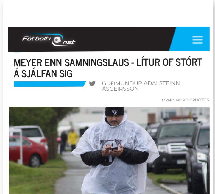 hilliFH's tweet photo. Ég sem umboðsmaður @Meyerinn þá frábið mér svona fréttaflutning #fotboltinet #pepsideildin https://t.co/iyNtf3Y34h