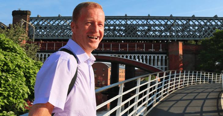 'I'm an IT consultant and I'm stuck indoors all day long, so it's nice to be out here by the water on my route into the city.' In the latest of our Humans of the Waterway features, courtesy of the Canal & River Trust, we meet Steve in Manchester: bit.ly/2Lh2Os8