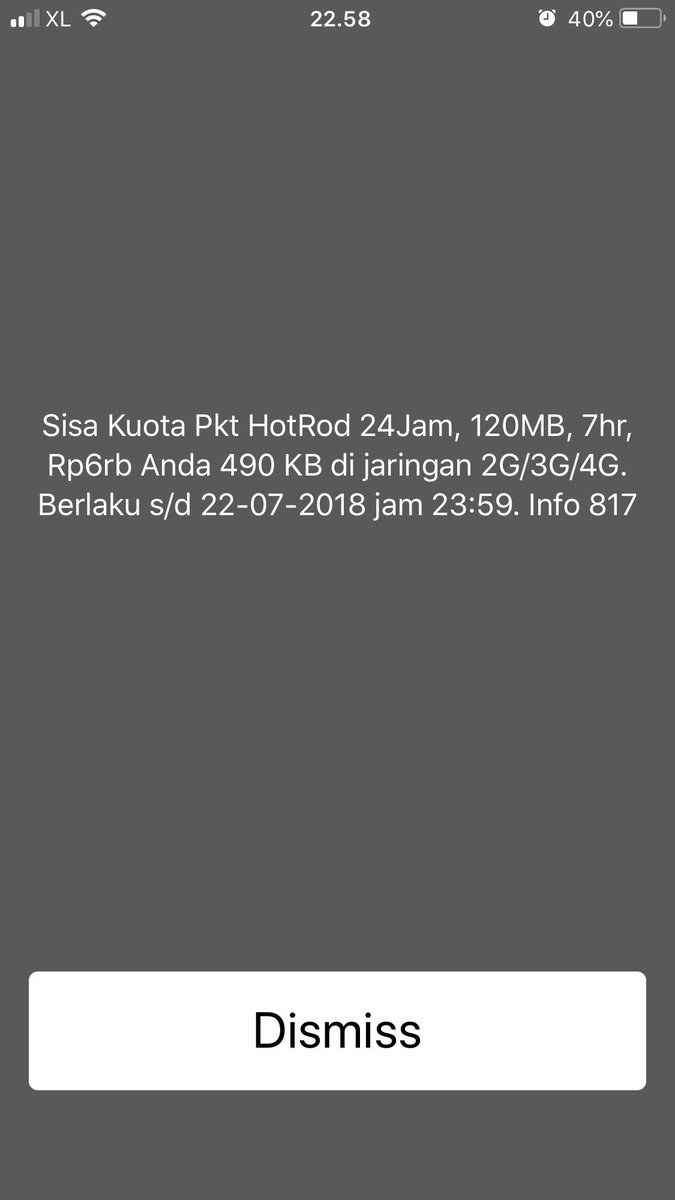 traunay's tweet photo. @myXLCare saya mendapatkan pesan bahwa pemakaian paket telah habis dan pulsa berkurang padahal menurut cek kuota masih ada https://t.co/hgNfnCBW6y