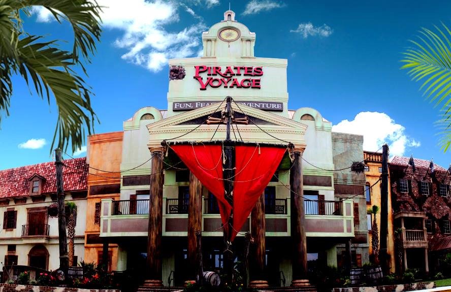 Pirates Voyage Dinner &amp; Show invites ye to join Captain Blackbeard, the most famous pirate to ever sail the seven seas, and his quartermaster Calico Jack as they lead the Crimson and Sapphire crews in an epic battle for lost treasure.