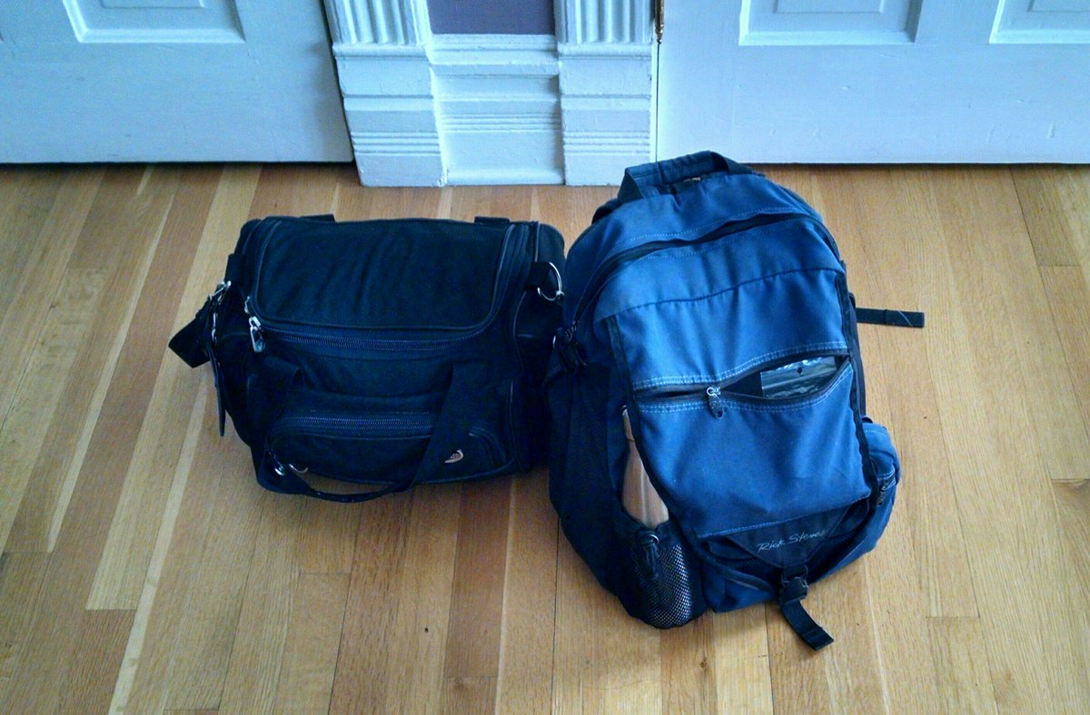 MsSarahHawley's tweet image. Somehow I have managed to fit 17 new books, 3 tote bags, 3 water bottles, all my #RWA18 swag, a quill pen/pot of ink, and all my existing clothing/shoes/toiletries into these two bags. Have I developed superpowers?