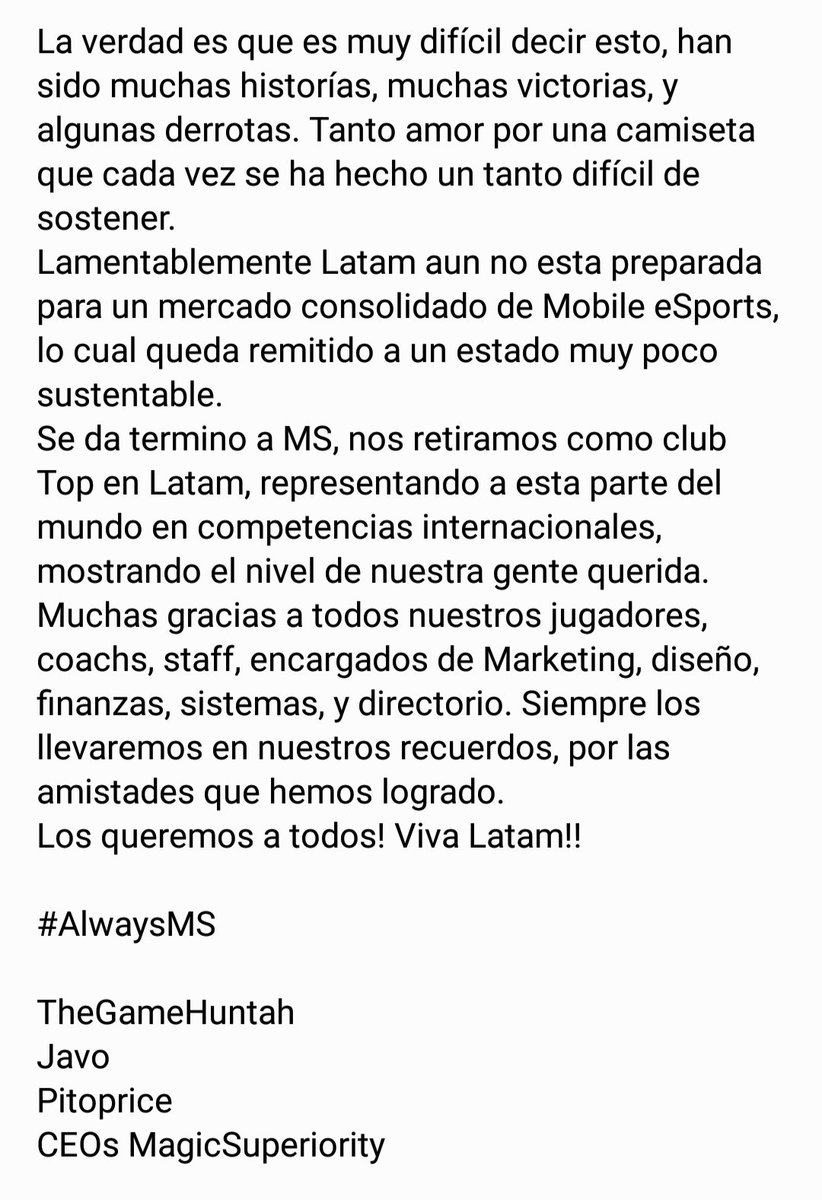 TheCoinHuntah's tweet photo. Es un muy difícil momento. 

Muchas gracias por tanto!

😔

#AlwaysMS https://t.co/1yUfPpJ1bj
