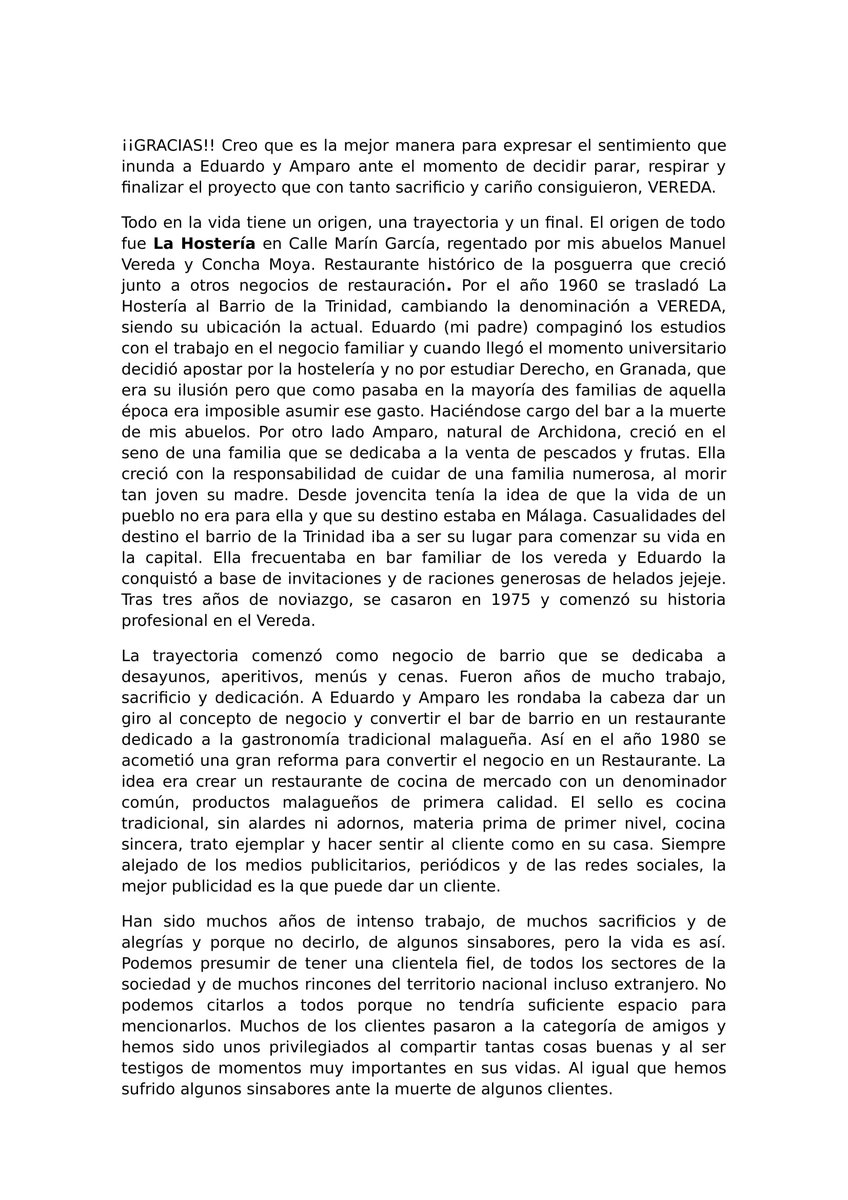 EduVereda's tweet photo. Gracias a @Pedro_L_Gomez por sus bonitas palabras y a todo el equipo humano de @DiarioSUR . Al resto de clientes sólo decirles GRACIAS  https://t.co/dxEbU5Lrkl https://t.co/zjgrLjG6ME